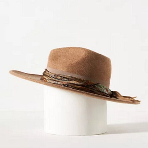Anthropologie Cover Band Rancher San Diego Hat Company Festival Western Tan NWT main image 5